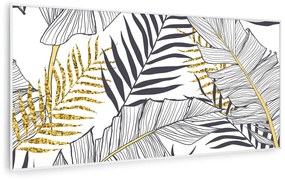 Klarstein Wonderwall Air Art Smart, infravörös hősugárzó, 120 x 60 cm, 700 W, levél