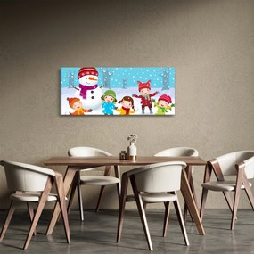 Kép - Téli gyerekes mulatságok (120x50 cm)