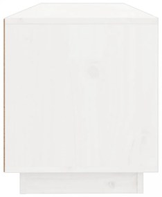 fehér tömör fenyőfa TV-szekrény 100x34x40 cm