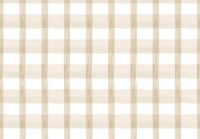 Parato Cristiana Masi Momi Plaid bézs-fehér kockás vlies tapéta – 4478