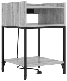Éjjeli Szekrények 2 pcs Szürke sonoma 40 x 40 x 61 cm Faanyag
