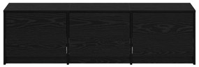 TV Szekrény LED Fekete Tölgy 140x34x40 cm Szerelt Fa