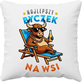 A legjobb bika vidéken Párna Vicces Nyomtatással Ajándék