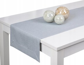 Panama Lux asztali futó 40x200 folttaszító szürke csíkkal