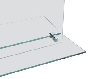 edzett üveg falitükör polccal 40 x 60 cm