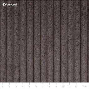 Szürkésbarna kordbársony kinyitható kanapé 245 cm Nihad – Bobochic Paris