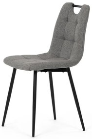 Étkezőszék, szürke, szövet, DCL-V2017 GREY2