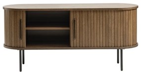 Barna TV-állvány tölgyfa dekorral 120x56 cm Nola – Unique Furniture