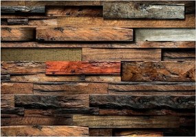 Tapéta Deszka Fa Utánzat 3D Fotótapéta Flizelin Fal 368x254