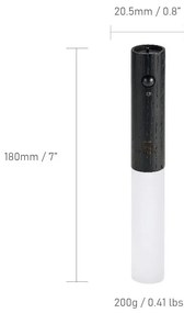 Fekete USB-s LED fali lámpa Baton – Gingko