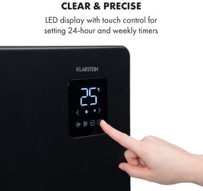 Klarstein Bansin Smart 1500, konvektor, 1500 W, vezérlés applikáción keresztül