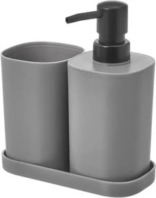 Fürdőszobai kiegészítő szett Absolu Chic 3 részes, szürke