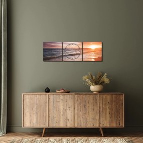 Kép - Naplemente Thaiföldön (órával) (90x30 cm)