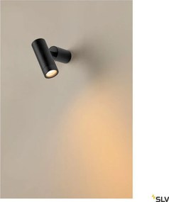SLV 1007653 S-TUBE Modern Kültéri Fali Lámpa Fekete GU10 IP65