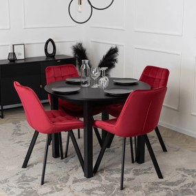 Bordó Bársony Étkezőszék RICK