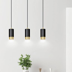 Emibig modern függeszték fumiko fekete arany emi817/3