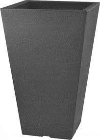 Virágtartó Négyzet Mila 24cmxh35 12L 28717 Antracit