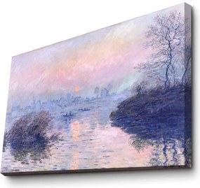 70100FAMOUSART-039 Monet velúr vászonkép, 70 x 100 cm