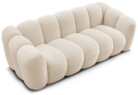 Bézs buklé kanapé 232 cm Hippolyte – Bobochic Paris