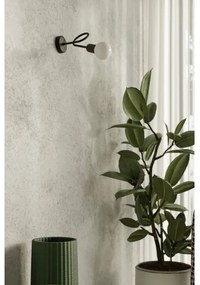 Sollux SL.1433 - Fali lámpa LOOP 1xE27/15W/230V fekete