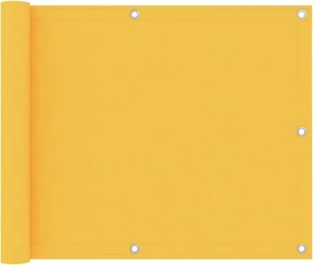 vidaXL sárga oxford-szövet erkélyparaván 75 x 300 cm