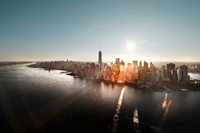 Művészeti fotózás Aerial of Manhattan, NYC at sunrise, Howard Kingsnorth, (40 x 26.7 cm)