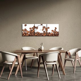 Kép - Kávébab (órával) (90x30 cm)