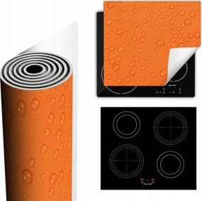 Tűzhelyvédő Szőnyeg Több Helyet Biztosít 60x52 narancssárga csepp