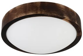 Brilagi - Mennyezeti lámpa CARVALHO SLIM SMOKEY 1xE27/60W/230V tölgy, átmérő 27,5 cm