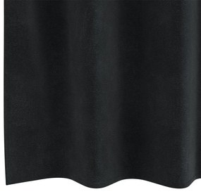 Függönyök függönyökkel 2 pcs Fekete 140 x 175 cm Bársony