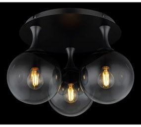 Globo 15885-3D - Felületre szerelhető csillár DALTON 3xE27/10W/230V átm. 46 cm fekete