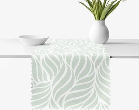 Goldea teflonbevonatú asztali futó - zsályazöld vonalak 20x120 cm