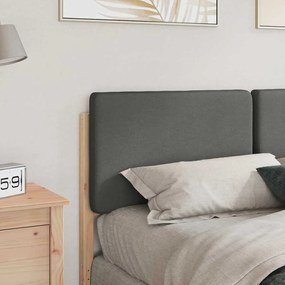 Kárpitozott fejtámla fejtámlával Barna és Világosszürke 160 cm