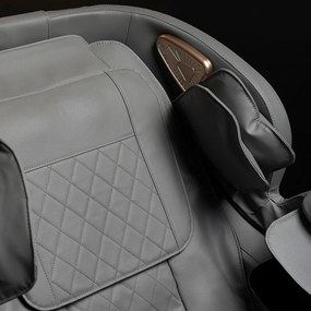 Masszázsfotel Szürke Eco-bőr Kárpittal. VX MAX