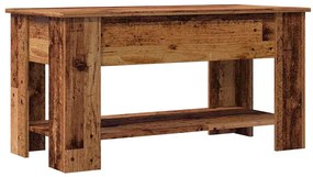 dohányzóasztal Régi fa 101x49x52 cm Gépelt fa