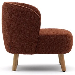 Terrakotta színű buklé fotel Ulit – Kave Home