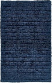 Zone Tiles Fürdőszobaszőnyeg 80x50 cm Pamut Sötétkék