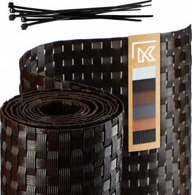 Technorattan Erkélyvédő 0,9x1m Barna Sötét Prémium Méretű Szőnyeg