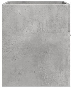 Betonszürke szerelt fa mosdószekrény 80 x 38,5 x 46 cm