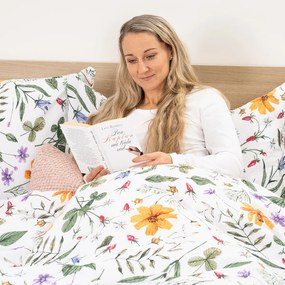 4Home Krep ágynemű Wildflower Bliss, 160 x 200 cm, 70 x 80 cm