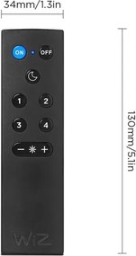 2 db-os készlet RGBW dimmelhető LED izzó A60 E27/9W/230V 2200–6500K Wi‑Fi + távirányító - WiZ