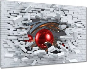 Vászonkép 60x40 Piros gömbök a kézben