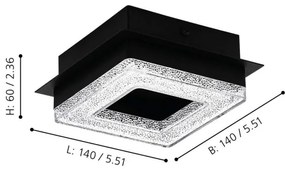 Eglo 99324 - LED Mennyezeti lámpa FRADELO 4xLED/4W/230V