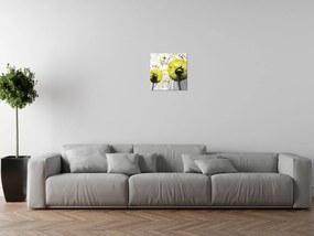 Gario Vászonkép Gyönyöru zöld pitypangok Méret: 50 x 40 cm