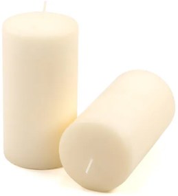 Gyertyakészlet oszlopszerű 15 cm Ø 7,5 cm 4 db krémszínű