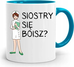 Nővér Ápolónő Kék Bögre Félsz? fényképes nyomattal