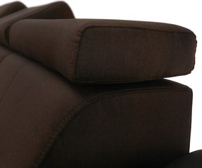 Ülőgarnitúra, szövet csoki, SEGORIA LUX