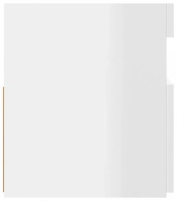 vidaXL magasfényű fehér TV-szekrény LED-lámpákkal 120 x 35 x 40 cm