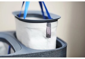 Antracitszürke textil szennyeskosár 2x30 l Tota – Joseph Joseph
