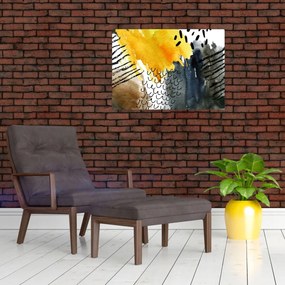 Üveg kép - Absztrakt akvarell (70x50 cm)